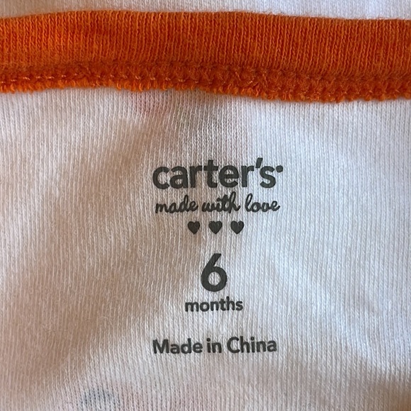 Carter’s Baby Halloween Cotton Snap Footed Sleeper Little Pumpkin Playsuit 6M - Picture 6 of 6
